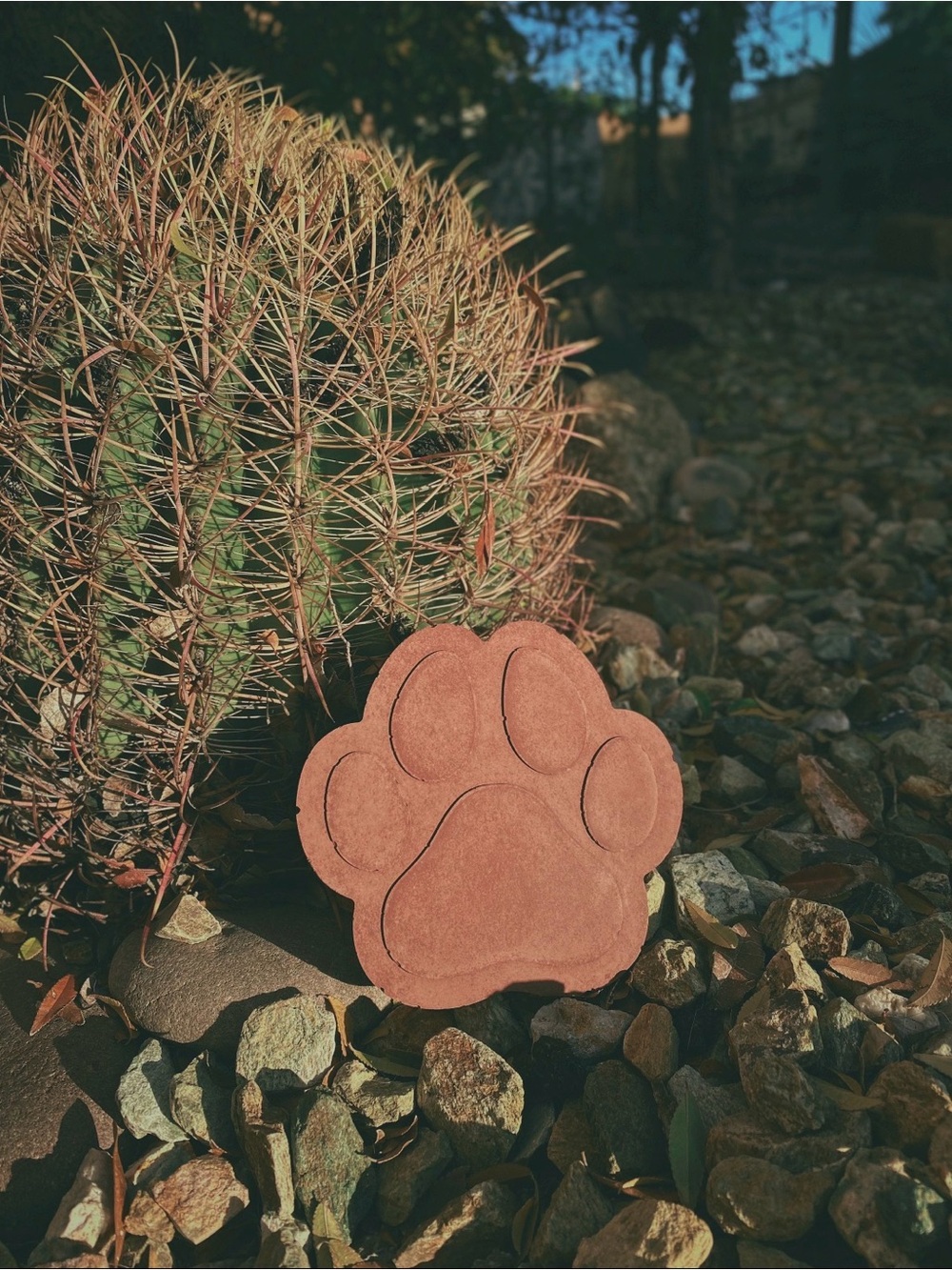 Suede Paw-Shaped Dog Toy - Brown